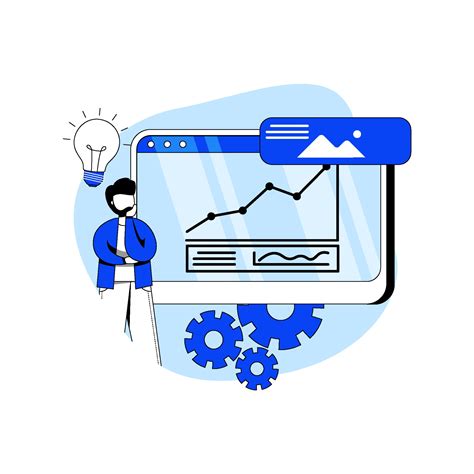 Business Intelligence Concept Vector Illustration Icon Data Analyst