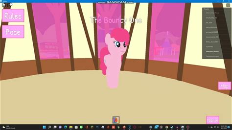 Roblox Pinkie Pie Hopping For 20 Minutes Youtube
