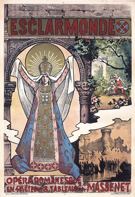 Sold Price Original 1890s French Opera Poster Esclaramonde Art Nouveau