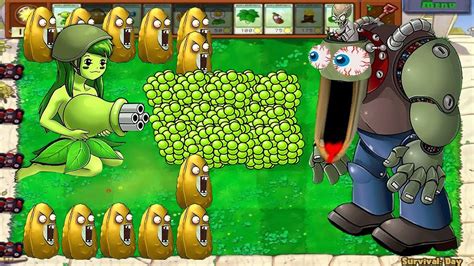 99 Gatling Pea And 99 Threepeater Vs Dr Boss Plants Vs Zombies Hack