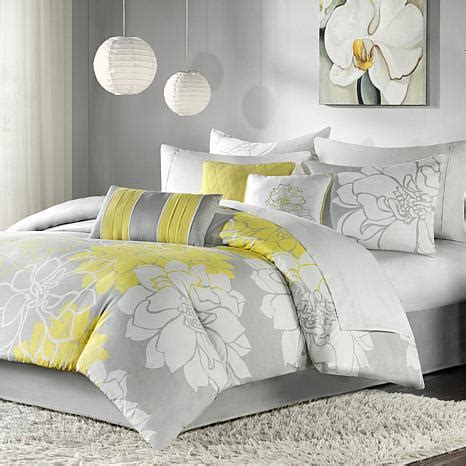 The second and the best looking gray comforter set is this comforter set by the comfy bedding company. Madison Park Lola Comforter Set King Gray/Yellow - 7198131 ...