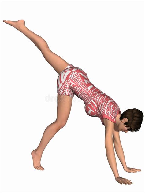 gymnastic pose stock illustration illustration of health 13492236