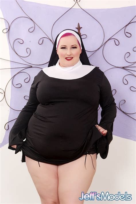 Chubby Busty Redhead Dressed As Nun Blows Golden BBW Picture
