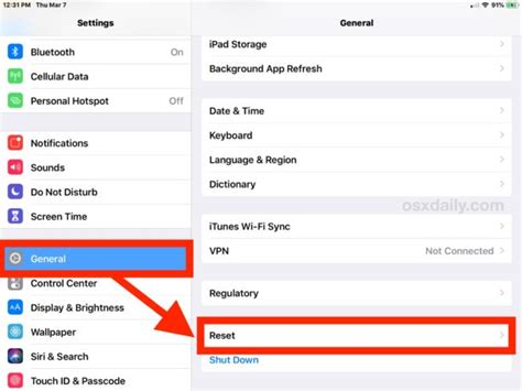 How To Reset Ipad To Factory Settings