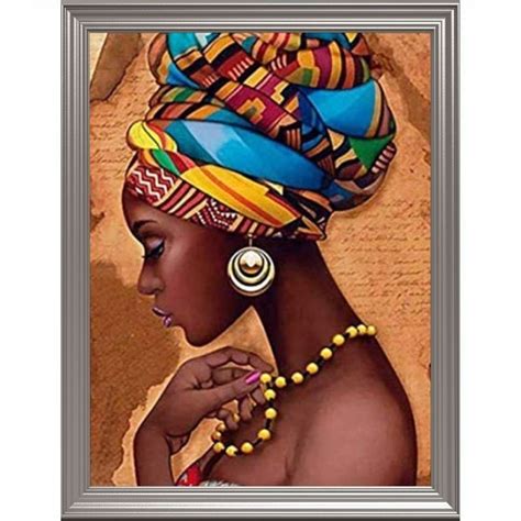 Broderie Diamant Femme Africaine Personnagesfemme Africaine Lartera