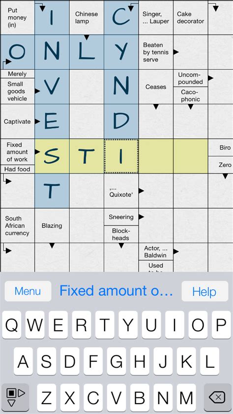 You need an internet connection for using this app. Crossword: Arrow Words - the Free Crosswords Puzzle App ...