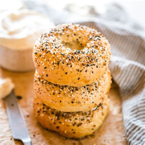 Easy Homemade Everything Bagels The Busy Baker