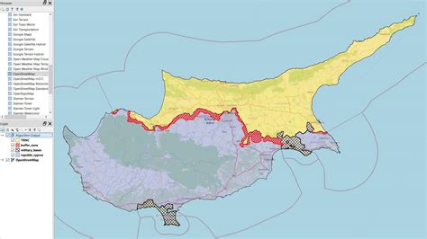 Vector Seeking Detailed Cyprus Borders Shapefile Geographic