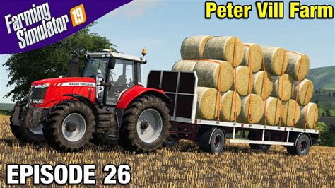 Stacking Round Bales Farming Simulator 19 Timelapse Peter Vill Farm