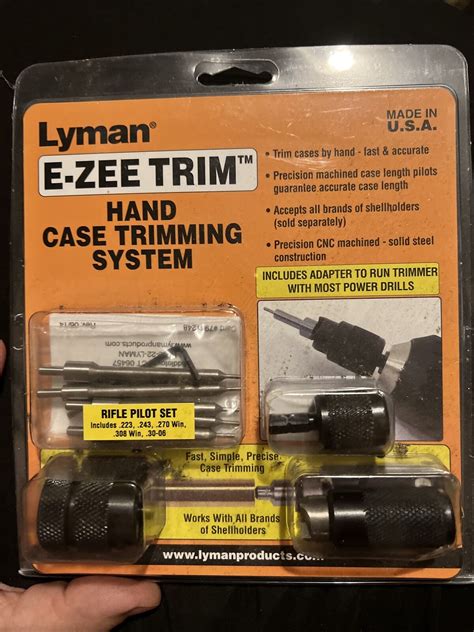 Lyman Products E Zee Trim Hand Case Trimmer Rifle Set 11516718914 Ebay