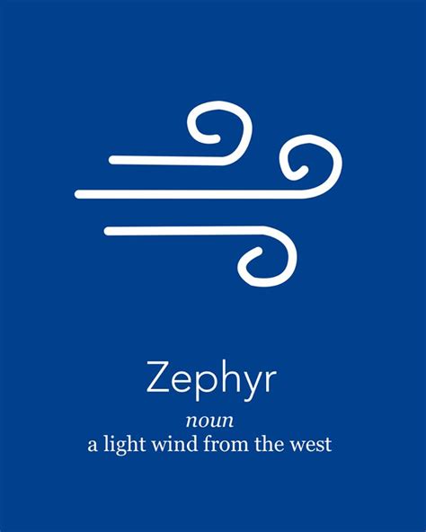 Zephyr A Light Wind From The West Wordoftheday New Words Cool