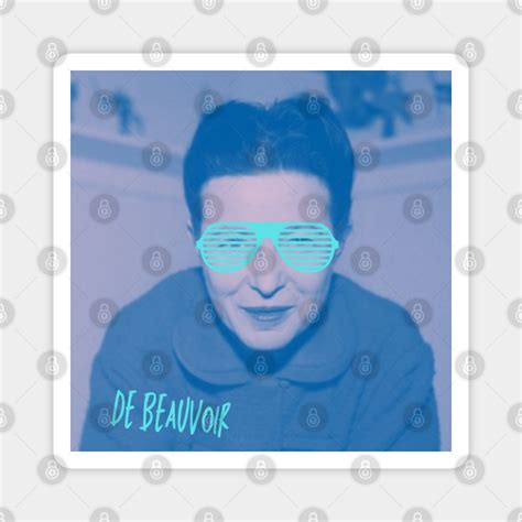 Simone De Beauvoir Swag Version De Beauvoir Magnet Teepublic