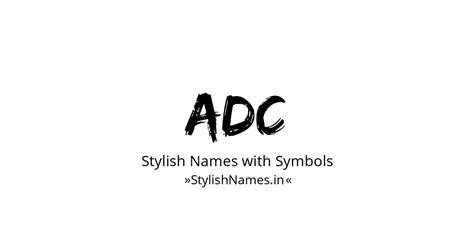 193 Adc Stylish Names And Nicknames 🔥😍 Copy Paste
