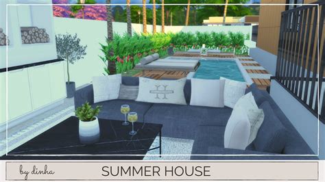 Summer House Download Tour Cc Creators The Sims 4 Part1 Youtube