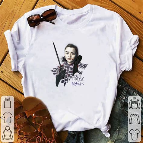 Awesome Arya Stark Not Today Maisie Williams Signature Game Of Thrones