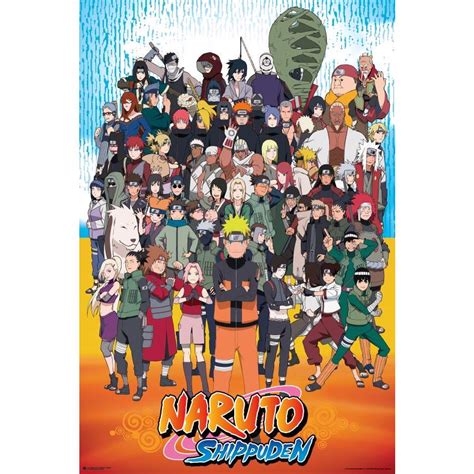 Naruto Shippuden Cast Poster Jb Hi Fi