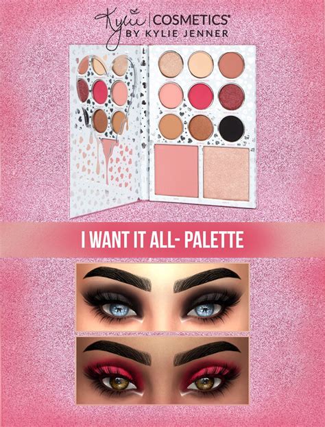 Kylie Cosmetics I Want It All Eyeshadow Palette Kenzar Sims Sims 4 Cc