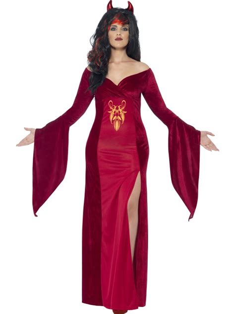 Adult Fuller Figure Sexy Demon Devil Ladies Halloween Party Fancy Dress Costume
