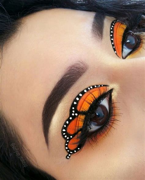 Makeup Inspired By Monarch Butterflies Maquillaje Inspirado En