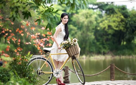 Girl And Bike Wallpaper 77 Images