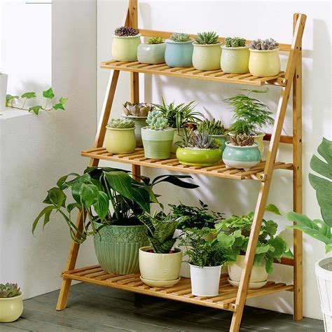 234 Tiers Flower Stand Indoor Flower Pot Rack Plant Display Shelf Rack Ladder Garden Indoors