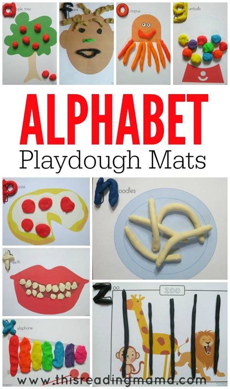 Alphabet Playdough Mats Free Printable Mats Playdough Activities
