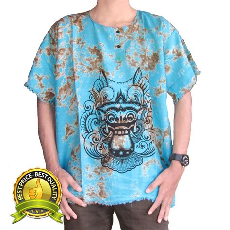 Jual Produkbali Baju Kaos Motif Barong Bali Warna Merah Shopee Indonesia