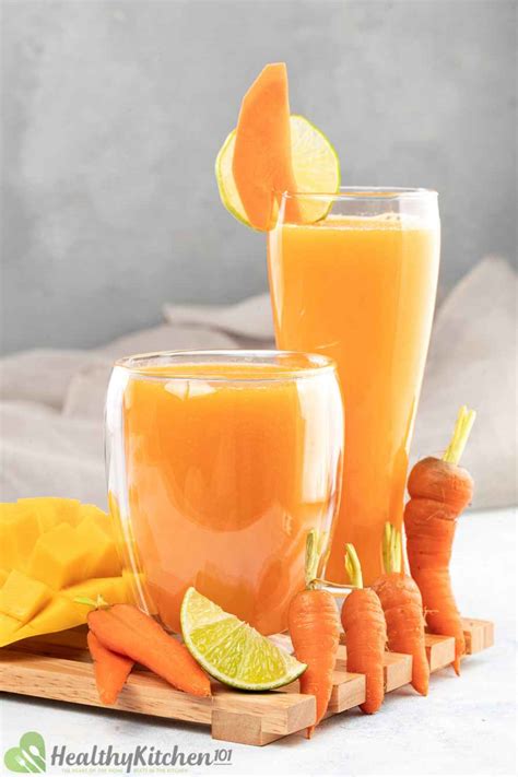 Carrot Mango Juice Recipe Instructions For An Easy Nutritious Drink