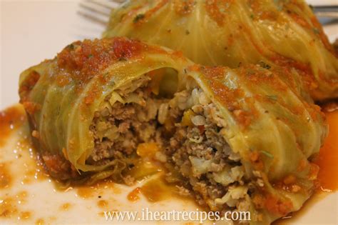 Easy Baked Stuffed Cabbage Rolls I Heart Recipes