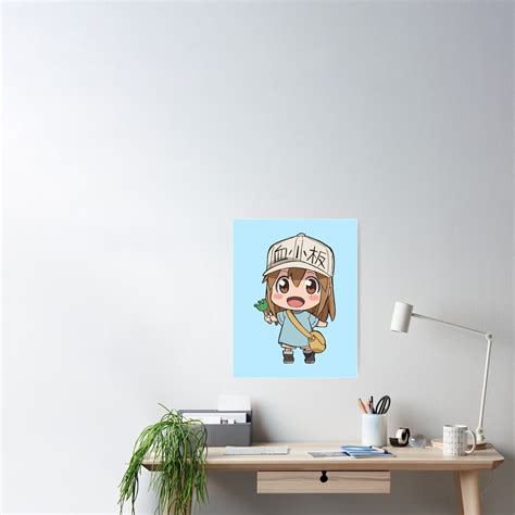 Cells At Work Platelet Poster By Chibify Redbubble