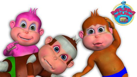 Five Little Monkeys Rhymes Song With Lyrics Kids Songs And Rhymes For