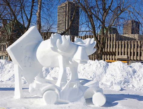 4 Quebec City Winter Quebec Winter Carnival Abstract Sculpture