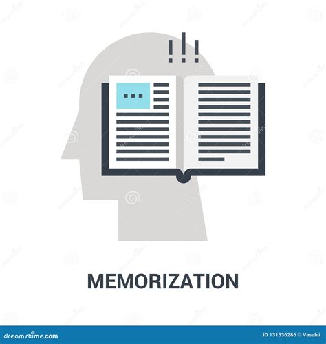 Memorization Icon Concept Stock Vector Illustration Of Business