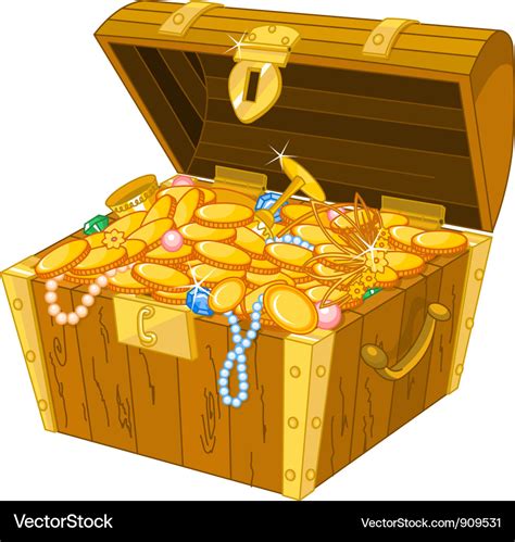 Treasure Chest Royalty Free Vector Image Vectorstock