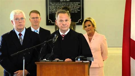 alabama chief justice roy moore responds to complaints over marriage protection acts youtube