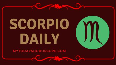 Scorpio Daily Horoscope Scorpio Horoscope Today