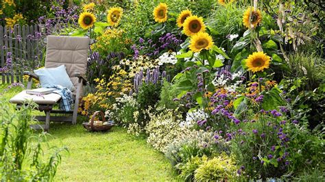 35 Colorful Ideas For Cottage Flower Beds With Sunflowers My Desired Home