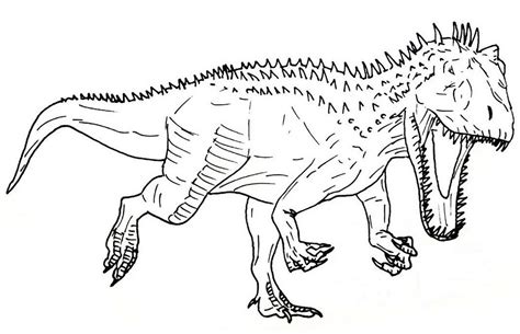 Indominus Rex Jurassic Park Coloring Sheet Dinosaur Coloring Pages Indominus Rex Jurassic