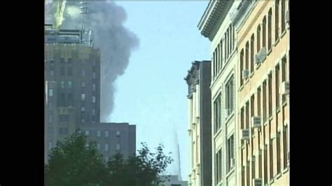 911 North Tower Collapse Shaking 12 Seconds Before Collapse