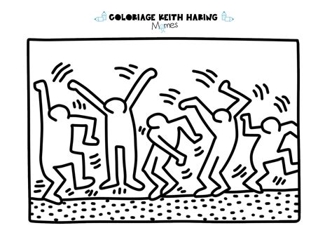 Un grand merci à sandra pour cette contribution, j'y ai ajouté une fiche et les coloriages …ça remonte à aout 2012 ! Coloriage Keith Haring : les danceurs - Momes.net