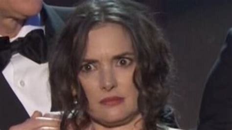 Winona Ryder At Sag Awards 2017 Whats With The Bizarre Faces