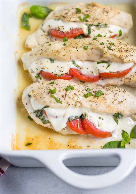 Roll the chicken up and secure with toothpicks. Mozzarella Stuffed Chicken with Tomato and Basil | Recipe ...