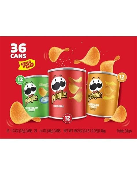 Pringles Grab And Go Variety Pack 36 Ct Span Elite