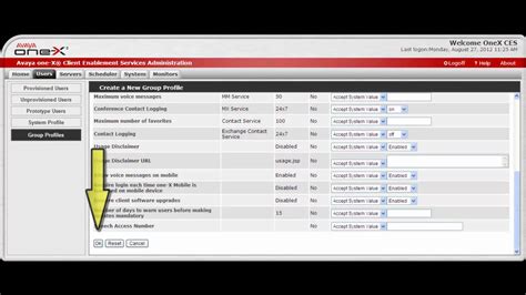 How To Configure Group Profiles On Avaya One X Client Enablement