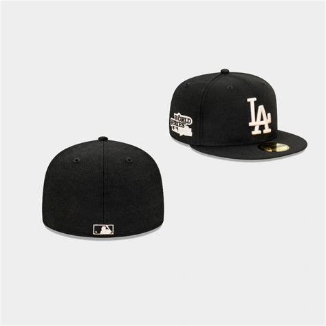 Dodgers World Series Hat Black Stone 59fifty Fitted
