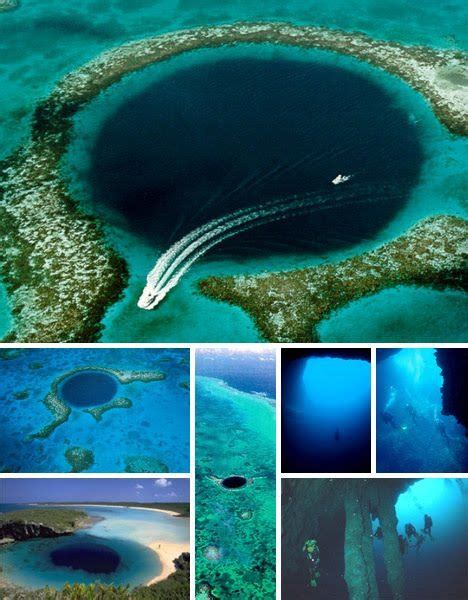 Blue Hole Belize Maravillas Del Mundo Gran Agujero Azul Lugares