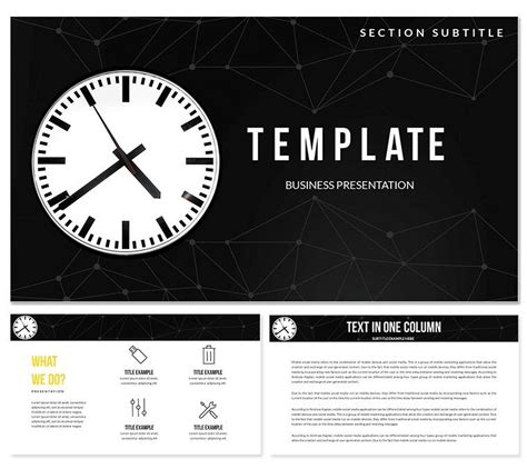 Exact Time Clock Powerpoint Templates