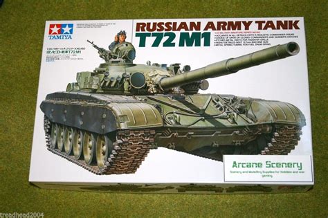 Tamiya T72 M1 Russian Army Tank 135 Scale Kit 160 Arcane Scenery And
