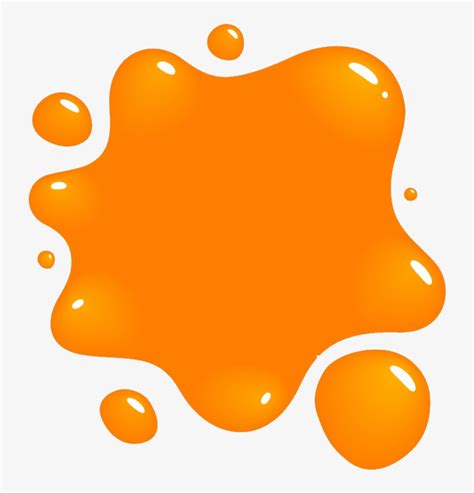 Clipart Orange Splat Png Orange Paint Splash Clipart Free