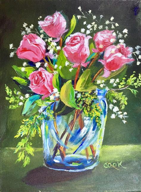 With our blob technique you'll learn how to paint flowers in no time. "Rose Vase" is our Member's Jan. 19 release. This is a fun ...